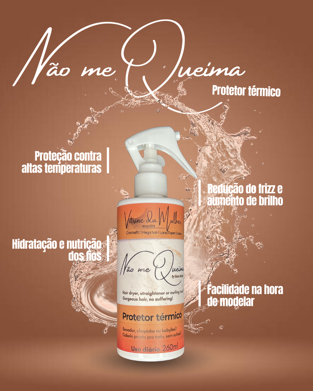 protetor térmico Vitrine da Mulher